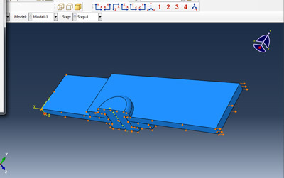 آموزش بررسی استحکام اتصالات  روی هم  پرچ شده با نرم افزار آباکوس